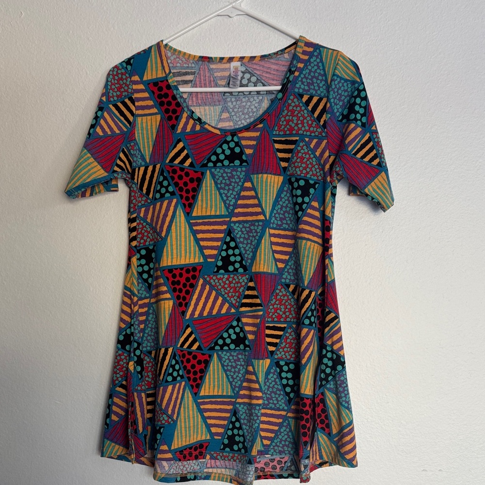 LuLaRoe Multicolor Geometric Top